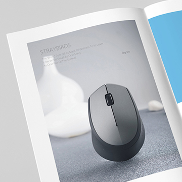 新浪漫鼠標鍵盤畫冊設計