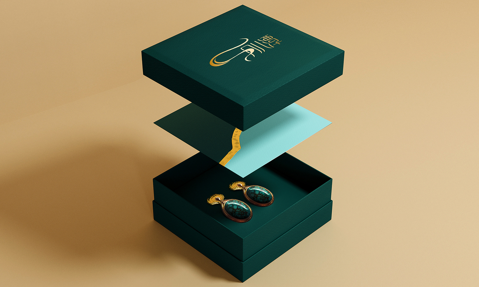 珠寶品牌包裝設計，綠松石品牌包裝設計